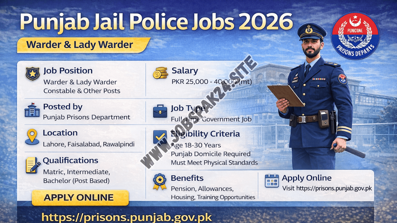 Punjab Jail Police Jobs